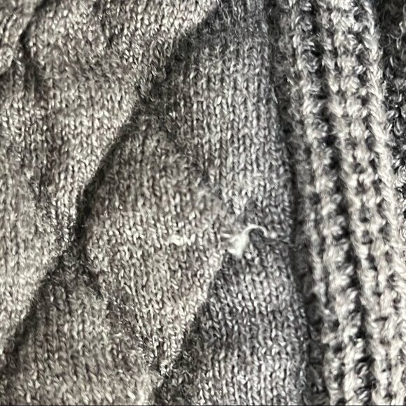 Size 2x Pennington’s Grey  Zip up Cardigan sweater - Picture 3 of 9